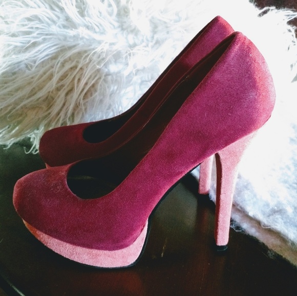 JustFab Shoes - Sexy Red & Pink platform heels💃
